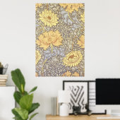 Poster Chrysanthème jolie fleur de William Morris (Bureau à domicile)