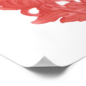 Poster Chrysanthème rose (Coin)