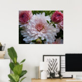 Poster Chrysanthème rose doux (Bureau à domicile)