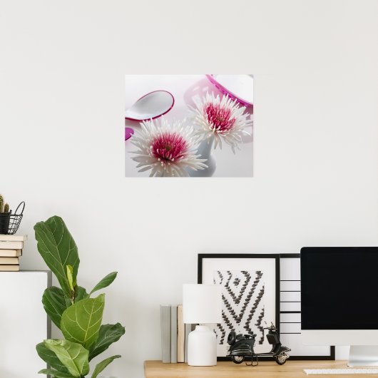 Poster Chrysanthèmes (Bureau à domicile)