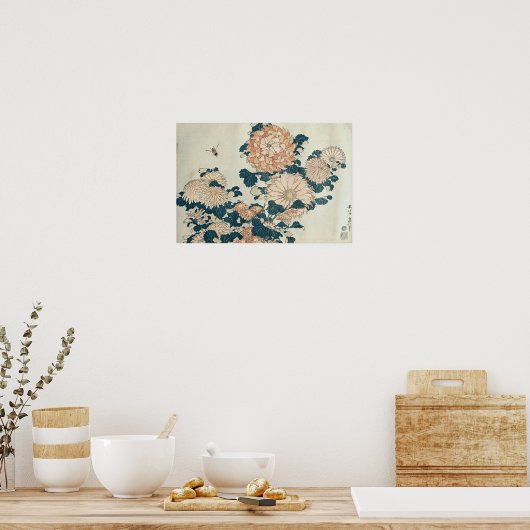 Poster Chrysanthèmes (Cuisine)