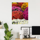 Poster Chrysanthèmes (Bureau à domicile)