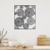 Poster Chrysanthèmes de l'école japonaise (Cuisine)