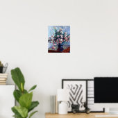 Poster Chrysanthèmes par Claude Monet (Bureau à domicile)