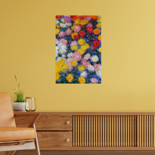 Poster Chrysanthèmes par Claude Monet