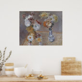 Poster Chrysanthèmes par Gustave Caillebotte (Cuisine)