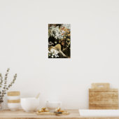 Poster Chrysanthèmes par James Tissot Fine Art Imprimer (Cuisine)