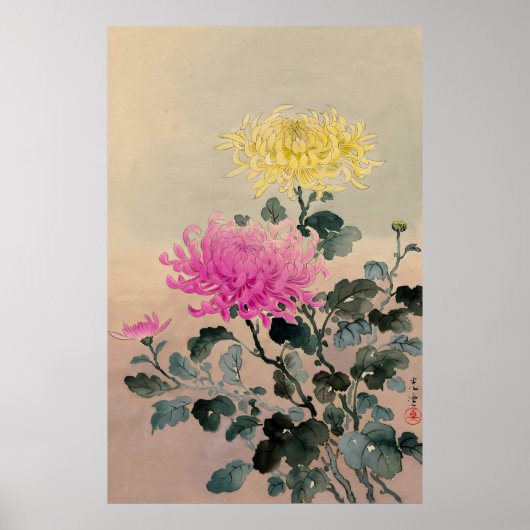 Poster Chrysanthemum 1930 by Tsuchiya Koitsu (Devant)