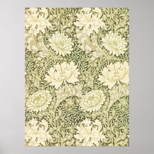 Poster Chrysanthemum Motif William Morris 1877 (Devant)