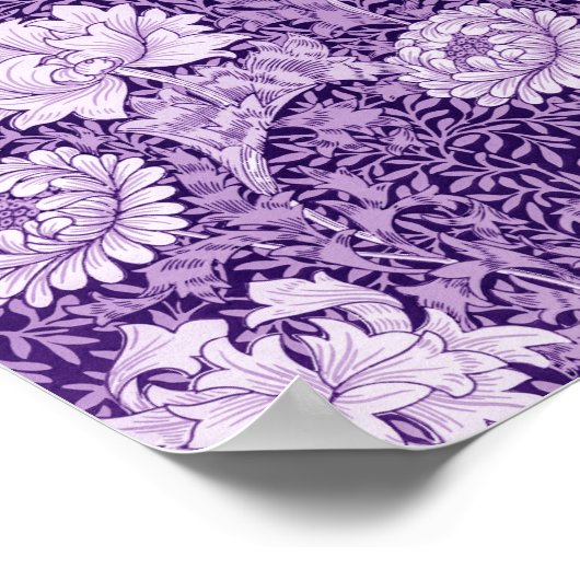 Poster Chrysanthemum Purple, William Morris (Coin)