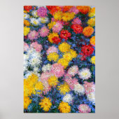Poster Chrysanthemums by Claude Monet (Devant)
