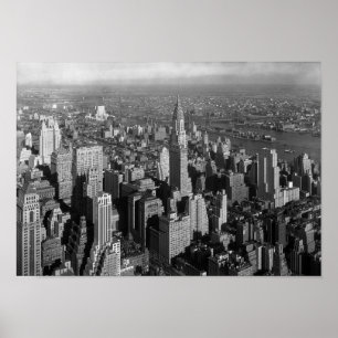 Poster Chrysler Building - Manhattan Skyline - 1932