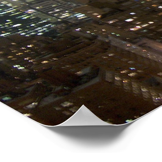 Poster Chrysler construit NYC Night (Coin)