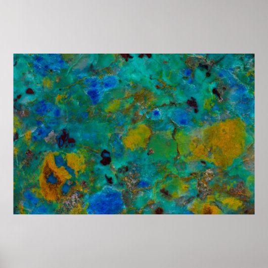 Poster Chrysocolla de Blue Cliff (Devant)