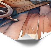 Poster Chuchotements de la mer au coucher du soleil (Coin)