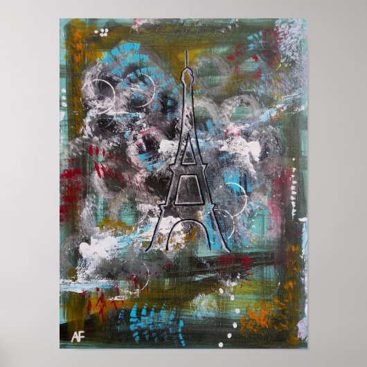 Poster Chuchotements de Paris Peinture d'Alfred Fox (Devant)