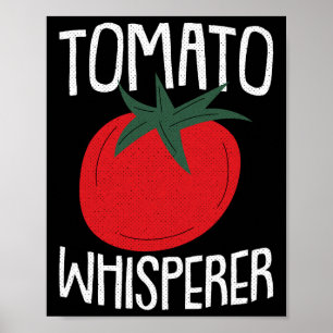Poster Chuchoteur de tomates Fête des pères Jardinage Pap