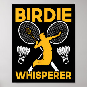 Poster Chuchoteur de volant de badminton navette