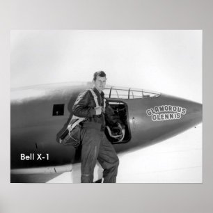 Poster Chuck Yeager Bell X-1 16"x20"