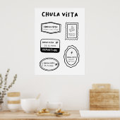 Poster Chula Vista - Collection Timbre de voyage (Cuisine)