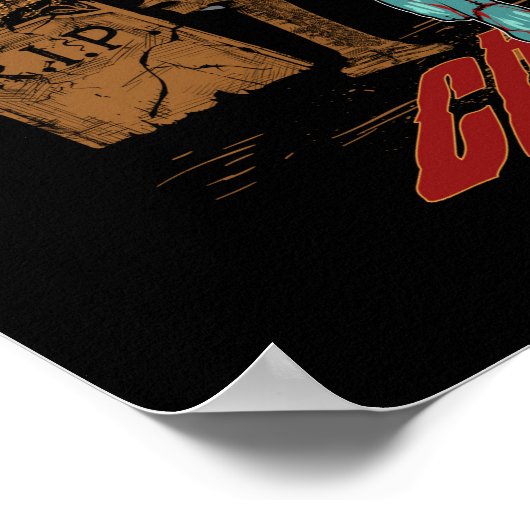 Poster Chupacabra Au-Delà De La Créature Grave Cryptide (Coin)