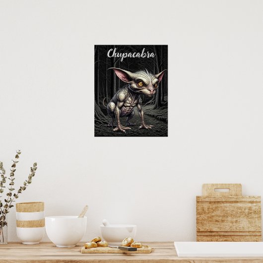 Poster Chupacabra dans la Cryptide des Bois (Cuisine)
