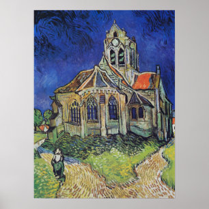 Poster Church at Auvers 1890 par Vincent van Gogh