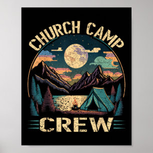 Poster Church Camp Crew Vbs Enseignants Enfants Groupe ch