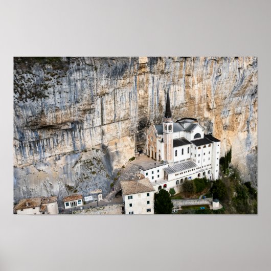 Poster Church of Madonna della Corona (Devant)