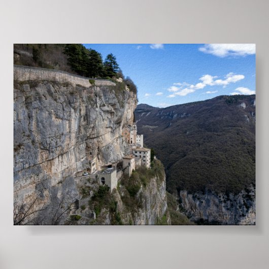 Poster Church of Madonna della Corona (Devant)