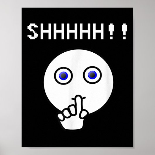 Poster Chut ! ! ! Soyez Tranquille, Drôle Tee - shirt Arr (Devant)