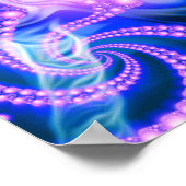 Poster Chute à l'intérieur (cool) - Fractale psychédéliqu (Coin)