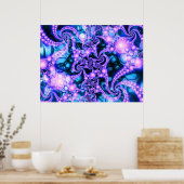 Poster Chute à l'intérieur (cool) - Fractale psychédéliqu (Cuisine)