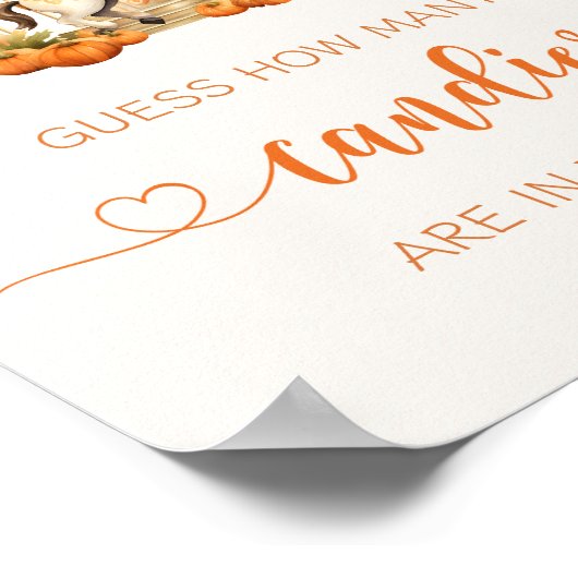 Poster Chute Carousel bébé citrouille devinez combien de  (Coin)