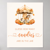 Poster Chute Carousel bébé citrouille devinez combien de (Devant)