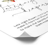 Poster Chute champignons sauvages Late nuit couches jeu P (Coin)