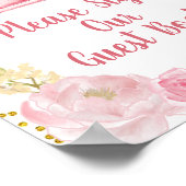 Poster Chute Citrouille Camion rose S'il vous plaît signe (Coin)