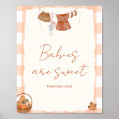 Poster Chute d'amour Les bébés sont Baby showers (Devant)