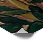 Poster Chute dans la lueur du soir, paysage fauve (Coin)