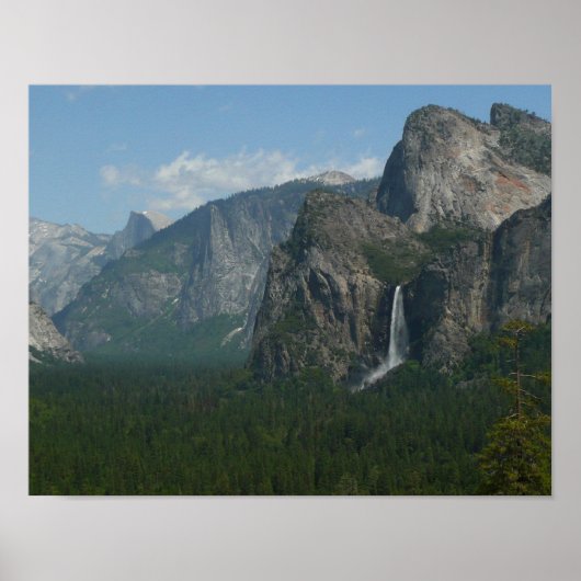Poster Chute de Bridalveil et Half Dome à Yosemite (Devant)