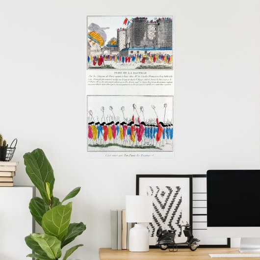 Poster Chute de la Bastille (Bureau à domicile)