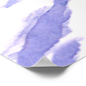 Poster Chute de neige aquarelle peinture (Coin)