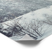 Poster Chute de neige du soir (Coin)