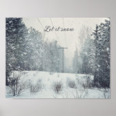 Poster Chute de neige du soir (Devant)