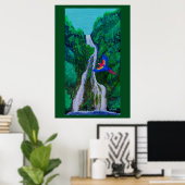 Poster Chute d'eau (Bureau à domicile)