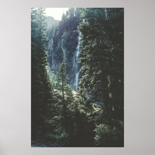 POSTER CHUTE D'EAU À TELLURIDE (Devant)