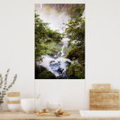 Poster Chute D'Eau Vue Du Dessus (Cuisine)