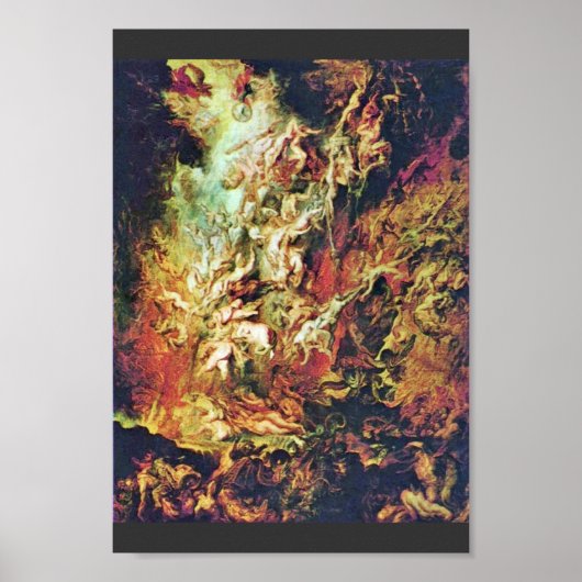 Poster Chute D'Enfer Des Damnés Par Rubens Peter Paul (Devant)