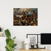 Poster Chute des anges rebelles par Pieter Bruegel (Bureau à domicile)