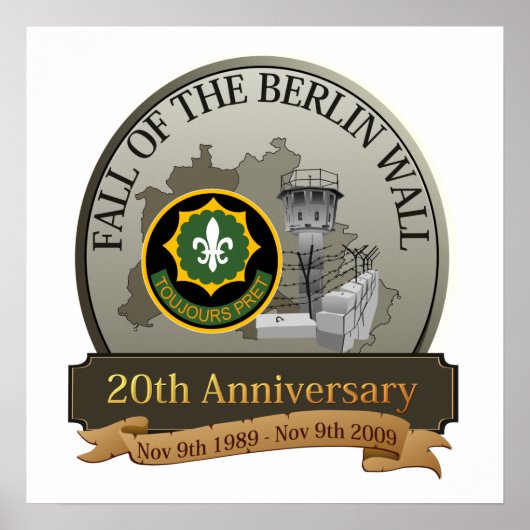 Poster Chute du mur - 2e RCA (Devant)